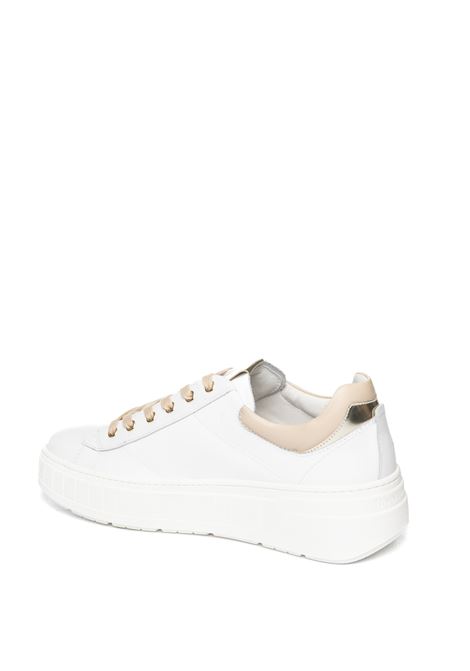 Sneaker pelle bianco/nude NERO GIARDINI | E513090DSKIPPER-PLAT
